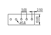 EK500V-XXP 0.197 Inch (in) Pitch Diameter Printed Circuit Board (PCB) Terminal Block - 3