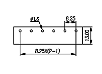 DT-31-B01W-XX 0.325 Inch (in) Pitch Diameter Single Row Barrier Terminal Block - 3