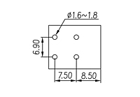 0146-0102 0.295 Inch (in) Pitch Diameter Printed Circuit Board (PCB) Terminal Block - 3