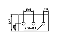 2EHDV-XXP 0.200 Inch (in) Pitch Diameter Printed Circuit Board (PCB) Connector Socket - 3