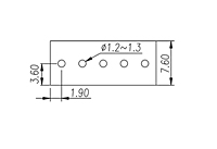 EK350V-XXP 0.138 Inch (in) Pitch Diameter Printed Circuit Board (PCB) Terminal Block - 3