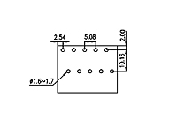 2EEHDR-XXP 0.200 Inch (in) Pitch Diameter Printed Circuit Board (PCB) Connector Socket - 3