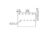 5EEHDR-XXP 0.197 Inch (in) Pitch Diameter Printed Circuit Board (PCB) Connector Socket - 3