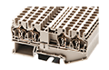 AK4-TR 88 Millimeter (mm) Width Spring Clamp Connection DIN Rail Terminal Block