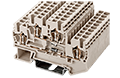 AKK2.5-D03 68 Millimeter (mm) Width Spring Clamp Connection DIN Rail Terminal Block