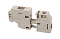 PPACNVH-4 24.5 Millimeter (mm) Outer Width Panel Feed-Through Terminal Block