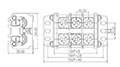 DKB60-XXPCK Panel Mounting National Electrical Manufacturers Association (NEMA) Terminal Block - 2