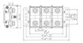 DKB300-XXPCK Panel Mounting National Electrical Manufacturers Association (NEMA) Terminal Block - 2