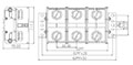 DKB500-XXPCK Panel Mounting National Electrical Manufacturers Association (NEMA) Terminal Block - 2