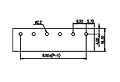 DT-45-B06W-XX 0.375 Inch (in) Pitch Diameter Single Row Barrier Terminal Block - 3