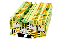 DP4-TN-PE 67.3 Millimeter (mm) Width Push-In Design (PID) DIN Rail Terminal Block