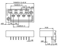 2DSB-01-XX Pluggable Barrier Terminal Block - 2