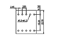 ECHB350V-XXP 0.138 Inch (in) Pitch Diameter Printed Circuit Board (PCB) Connector Socket - 3