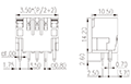 0156-21XXL 0.138 Inch (in) Pitch Diameter Printed Circuit Board (PCB) Connector Socket - 2