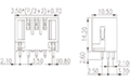 0156-24XXL 0.138 Inch (in) Pitch Diameter Printed Circuit Board (PCB) Connector Socket - 2