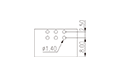 0159-11XX 0.138 Inch (in) Pitch Diameter Printed Circuit Board (PCB) Connector Socket - 3