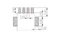 0188-01XXSMD 0.098 Inch (in) Pitch Diameter Printed Circuit Board (PCB) Terminal Block - 3