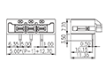 0226-21XX 0.197 Inch (in) Pitch Diameter Printed Circuit Board (PCB) Connector Socket - 2