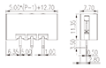 0226-22XX 0.197 Inch (in) Pitch Diameter Printed Circuit Board (PCB) Connector Socket - 2