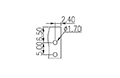 5EH-2PL 0.197 Inch (in) Pitch Diameter Printed Circuit Board (PCB) Connector Socket - 3