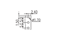 5EH-3PL 0.197 Inch (in) Pitch Diameter Printed Circuit Board (PCB) Connector Socket - 3