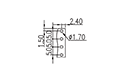 5EH-4PL 0.197 Inch (in) Pitch Diameter Printed Circuit Board (PCB) Connector Socket - 3