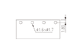 7EHDR-XXP 0.295 Inch (in) Pitch Diameter Printed Circuit Board (PCB) Connector Socket - 3