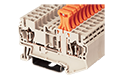 AK2.5-TP 60.8 Millimeter (mm) Width Spring Clamp Connection DIN Rail Terminal Block