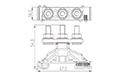 DKM6-2 Stud Connection DIN Rail Terminal Block