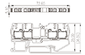 DP2.5-TR 72.6 Millimeter (mm) Width Push-In Design (PID) DIN Rail Terminal Block - 2