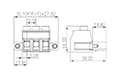 EC116VM-XXP 0.400 Inch (in) Pitch Diameter Printed Circuit Board (PCB) Connector-Plug - 2