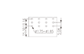 ECH116L-XXP 0.400 Inch (in) Pitch Diameter Printed Circuit Board (PCB) Connector Socket - 3