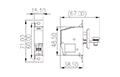 PPAC-25MAS 38.5 Millimeter (mm) Outer Width Panel Feed-Through Terminal Block - 2