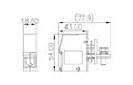 PPAC-50AS 43 Millimeter (mm) Outer Width Panel Feed-Through Terminal Block - 2