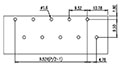 4DC-B01W-XX - 9.52 Millimeter (mm) Pitch Terminal Block - Drilling Plan