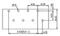 4DSDB-01-XX Pluggable Barrier Terminal Block - Drilling Plan