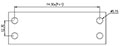 0113-10XX Panel Mounting Barrier Terminal Block - Drilling Plan