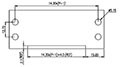 0113-11XX Panel Mounting Barrier Terminal Block - Drilling Plan