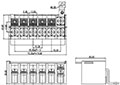 0139-02XX Panel Mounting Barrier Terminal Block - 2