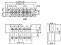0168-10XX Panel Feed-Through Barrier Terminal Block - 2