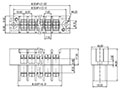 0168-12XX Panel Feed-Through Barrier Terminal Block - 2