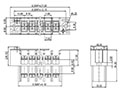 0168-14XX Panel Feed-Through Barrier Terminal Block - 2