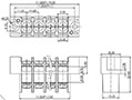 0168-21XX Panel Feed-Through Barrier Terminal Block - 2