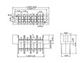 0168-23XX Panel Feed-Through Barrier Terminal Block - 2