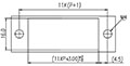 0168-23XX Panel Feed-Through Barrier Terminal Block - Drilling Plan