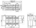 0168-24XX Panel Feed-Through Barrier Terminal Block - 2