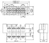 0168-32XX Panel Feed-Through Barrier Terminal Block - 2