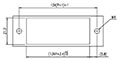 0168-32XX Panel Feed-Through Barrier Terminal Block - Drilling Plan