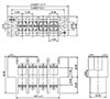 0168-35XX Panel Feed-Through Barrier Terminal Block - 2