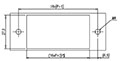 0168-40XX Panel Feed-Through Barrier Terminal Block - Drilling Plan